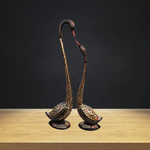 Brass Showpiece Duck Pair 6.44kg